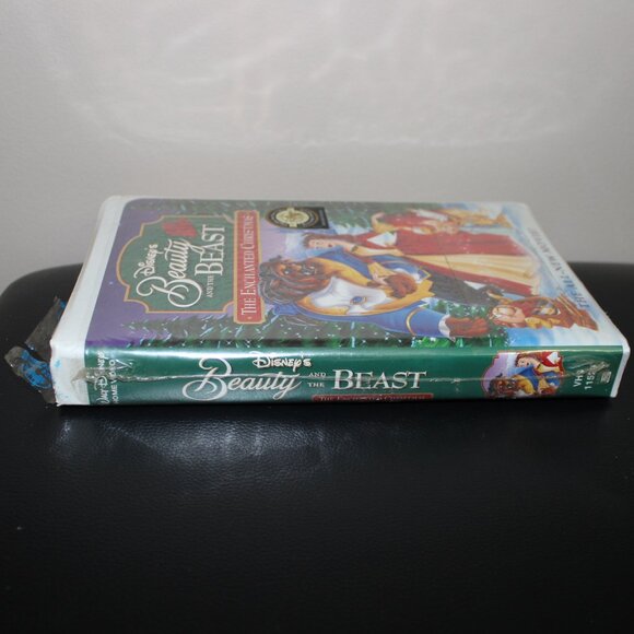 3/$55❤️Walt Disney's Beauty and the Beast The Enchanted Christmas clamshell VHS - Picture 9 of 9